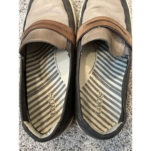 Taos Upward Brown Leather Slip On Comfort Loafer Sneakers Size 9 - Picture 7 of 11